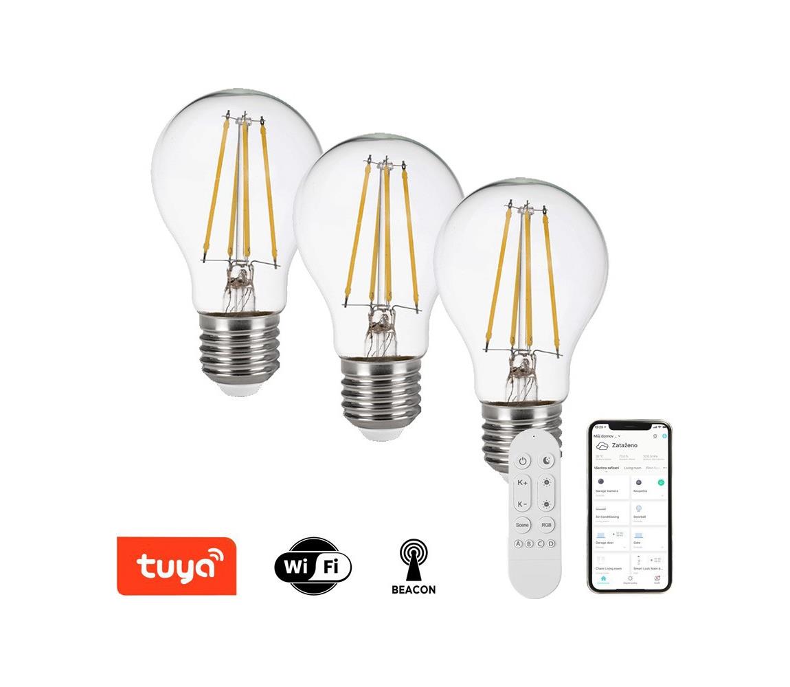 NEO 07806CDO - ZESTAW 3x ściemnialnych żarówek LED CCT E27/3W/230V z Wi‑Fi i pilotem