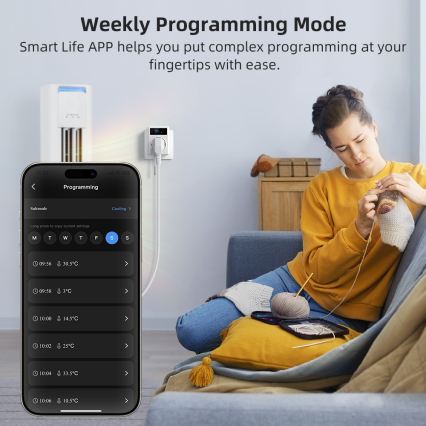 Immax NEO 07811L - Inteligentne gniazdko z termometrem F 3680W Wi-Fi