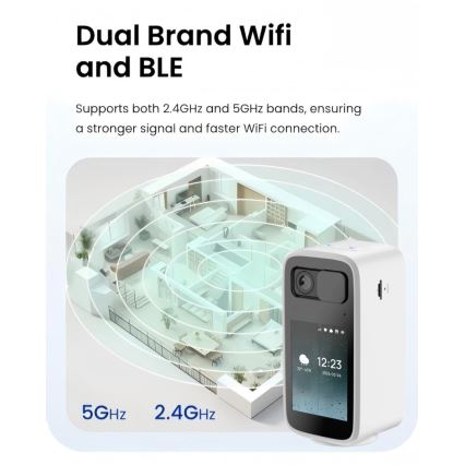 Immax NEO 07814L - Inteligentna kamera do wnętrz z matrycą 4 MP, zasilaniem 5V i obsługą Tuya Wi‑Fi