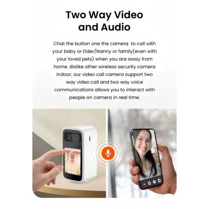 Immax NEO 07814L - Inteligentna kamera do wnętrz z matrycą 4 MP, zasilaniem 5V i obsługą Tuya Wi‑Fi