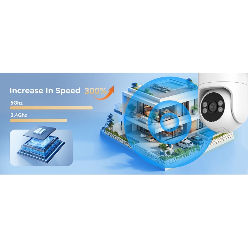 Immax NEO 07819L - Inteligentna kamera zewnętrzna z matrycą 4 MP 5V IP65 Tuya Wi-FI