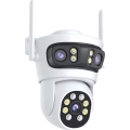 Immax NEO 07823L - Inteligentna zewnętrzna kamera z sensorami 2MP+2MP+2MP 5V Tuya Wi-Fi