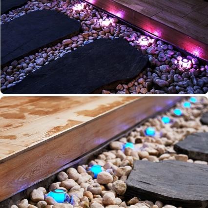 Immax NEO 07905L - LED RGB ściemnialna lampa solarna ESTRELAS 8xLED/0,25W/5V IP65 Tuya 2200 mAh