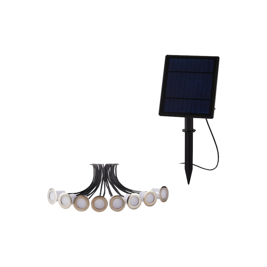 Immax NEO 07905L - Ściemniane oświetlenie solarne LED RGBW ESTRELAS 8xLED/0,25W/5V IP65 Tuya 2200 mAh