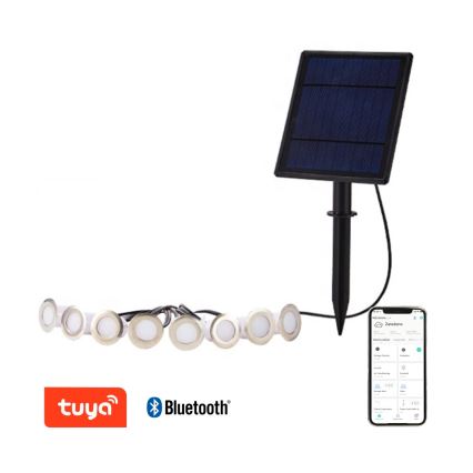 Immax NEO 07905L - Ściemniane oświetlenie solarne LED RGBW ESTRELAS 8xLED/0,25W/5V IP65 Tuya 2200 mAh
