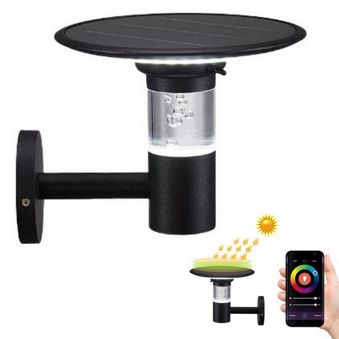 Immax NEO 07907L - LED RGB+CW/W ściemnialny kinkiet solarny BUBBLES LED/2W/5,5V IP54 Tuya 4000 mAh
