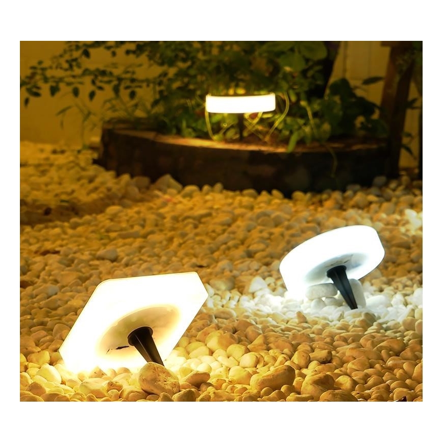 Immax NEO 07910L - LED RGB Ściemnialna lampa solarna z czujnikiem NEO LITE LED/1W/5V okrągła IP54 Tuya