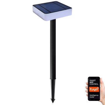 Immax NEO 07911L - LED RGB ściemnialna lampa solarna z czujnikiem NEO LITE LED/1W/5V kwadratowa IP54 Tuya 1300 mAh