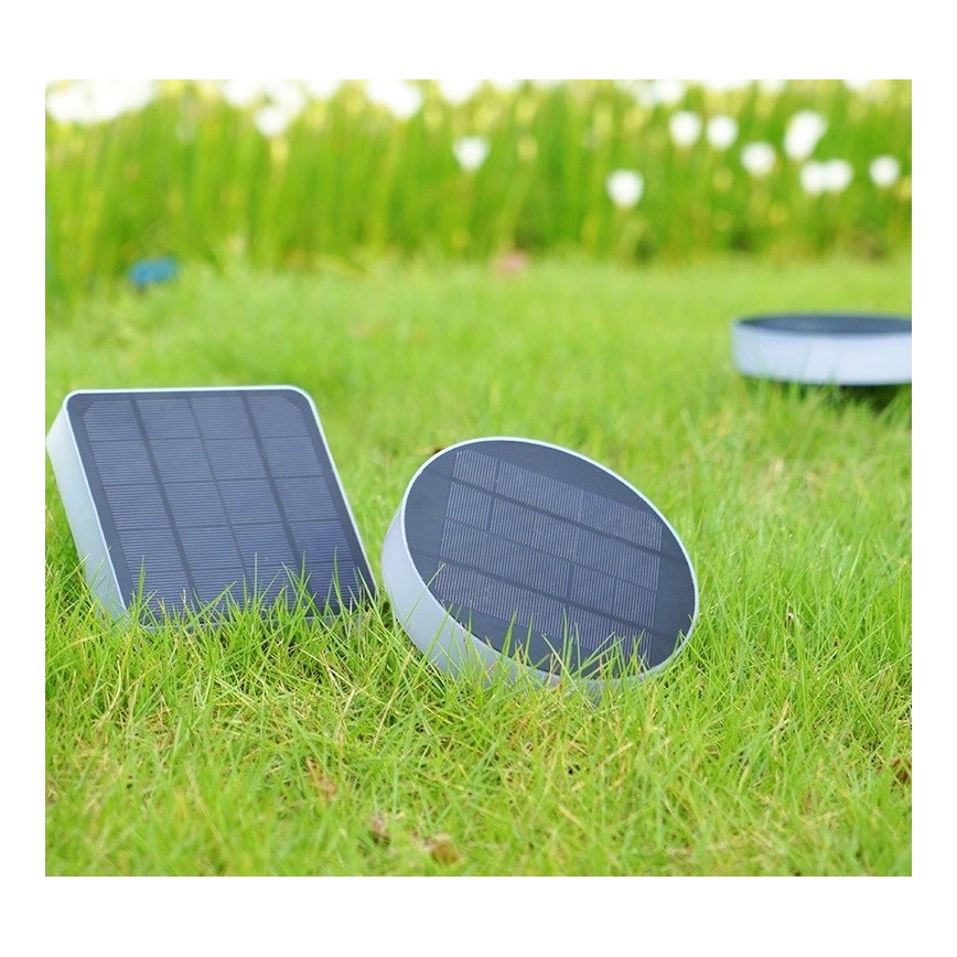 Immax NEO 07911L - LED RGB Ściemnialna lampa solarna z czujnikiem NEO LITE LED/1W/5V kanciasty IP54 Tuya 1300 mAh