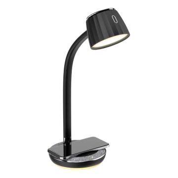 Immax NEO 08996L - Lampa stołowa LED z funkcją ściemniania i ładowaniem bezprzewodowym PERLA LED/1,5W + LED/6W/230V 3800-4300K
