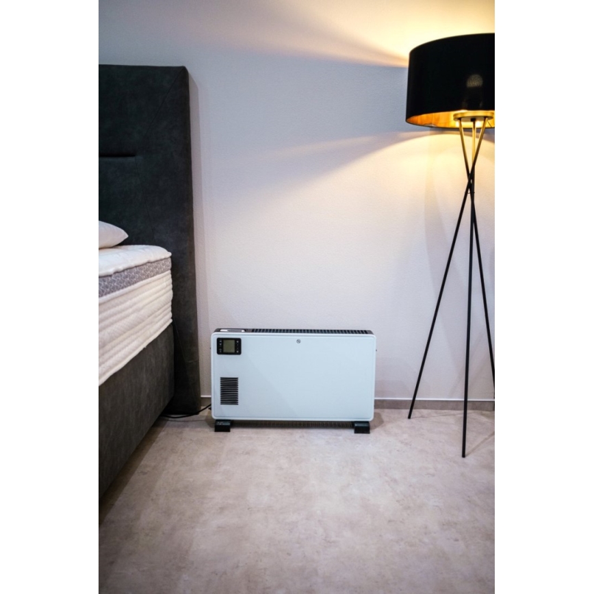 Immax NEO 07760L - Elektryczny grzejnik konwektorowy 1000/1300/2300W LCD/timer/TURBO/termostat Wi-Fi Tuya + pilot