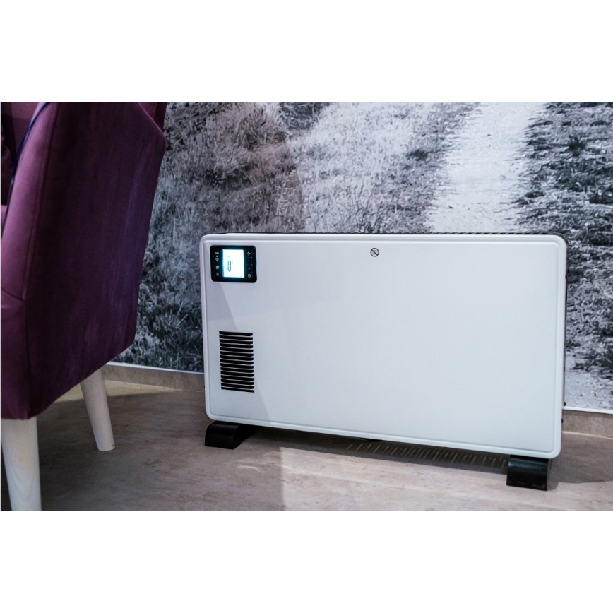 Immax NEO 07760L - Elektryczny grzejnik konwektorowy 1000/1300/2300W LCD/timer/TURBO/termostat Wi-Fi Tuya + pilot