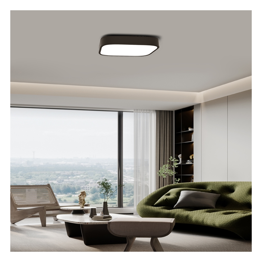 Immax NEO - LED Plafon ściemnialny RECUADRO LED/67W/230V 80x80 + ZS Tuya