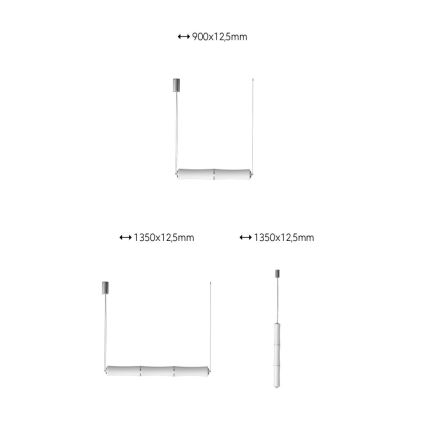 Immax NEO - LED Ściemnialny żyrandol na lince BAMBOOS LED/45W/230V 135 cm + ZS Tuya