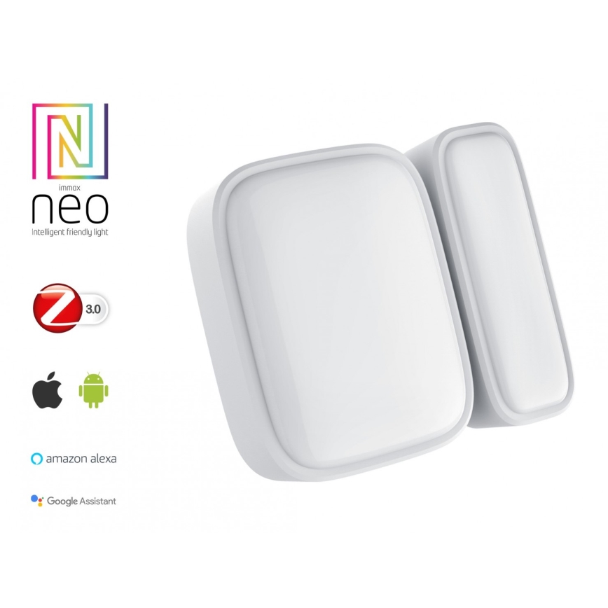 Immax NEO SMART - ZESTAW 3x Czujnik magnetyczny na okna i drzwi Zigbee Tuya