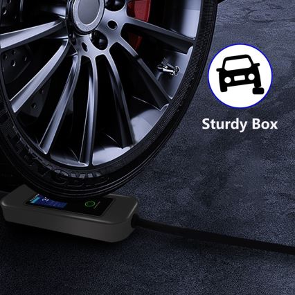 Immax - Przenośna stacja ładowania EV do samochodów elektrycznych AC Typ 2 32A/380V 22kW + wtyczka 230V 5m Wi-Fi Tuya