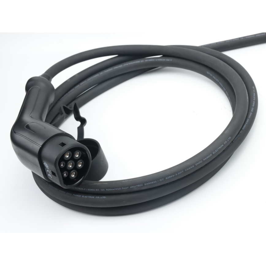 Immax - Przenośna stacja ładowania EV do samochodów elektrycznych AC Typ 2 16 A / 380 V, 11 kW + wtyczka 230 V, 5 m, Wi‑Fi (Tuya)