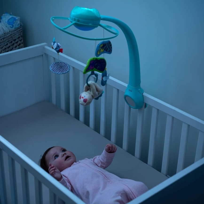 Infantino - Muzyczna karuzela do łóżeczka z projection 3w1 Dream Buddies 3xAAA