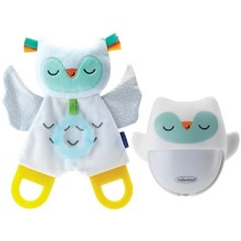 Infantino - Night lampa z glowing snuggle toy Owl