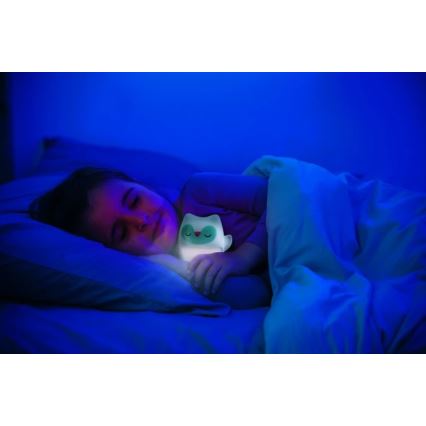 Infantino - Night lampa z glowing snuggle toy Owl