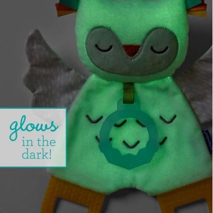 Infantino - Night lampa z glowing snuggle toy Owl