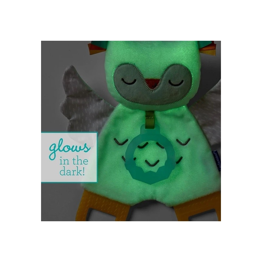 Infantino - Night lampa z glowing snuggle toy Owl