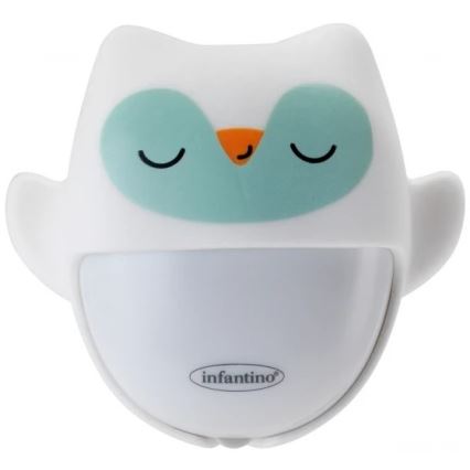 Infantino - Night lampa z glowing snuggle toy Owl