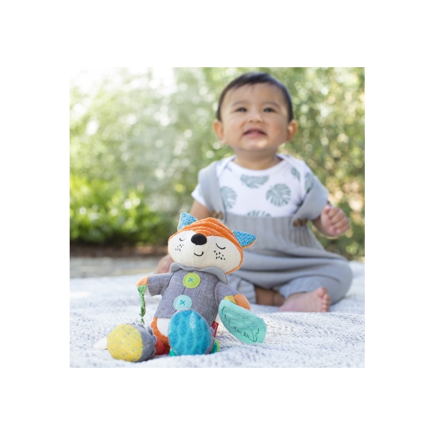 Infantino - Pluszowa zabawka z gryzakami 30 cm lišák