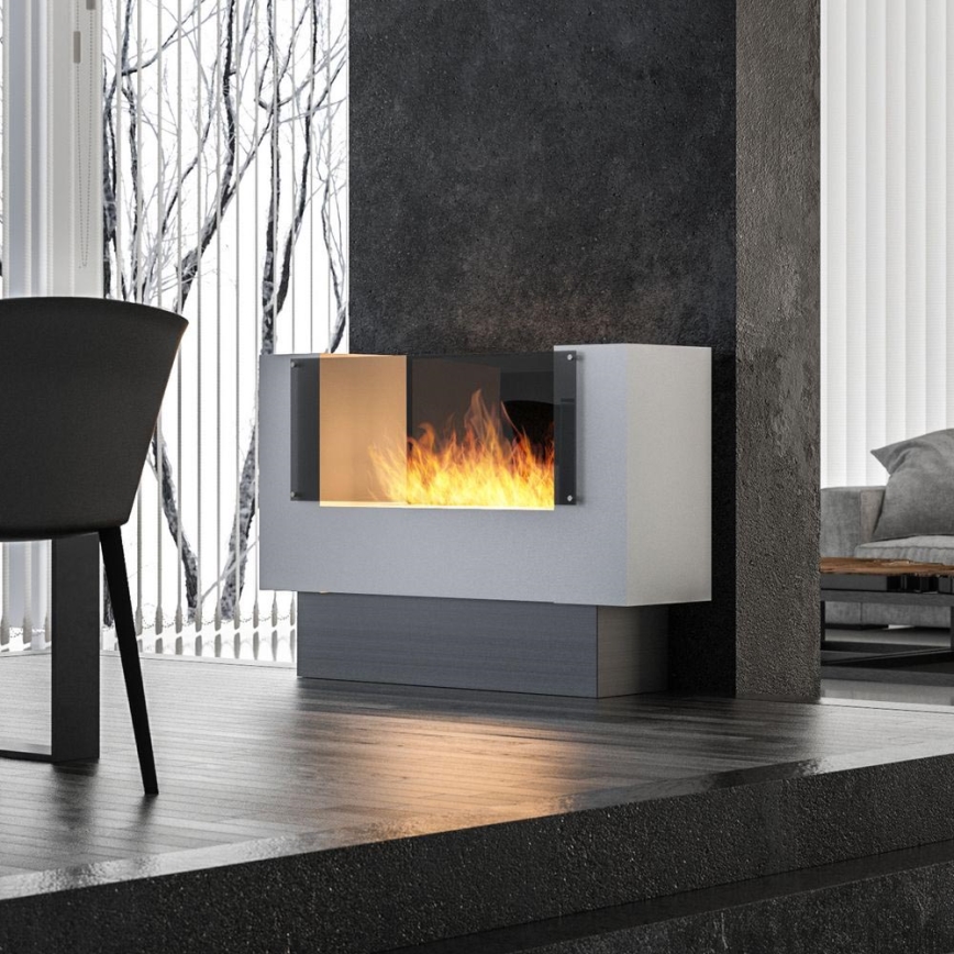 InFire - BIO kominek 110x75 cm 3kW dwustronny