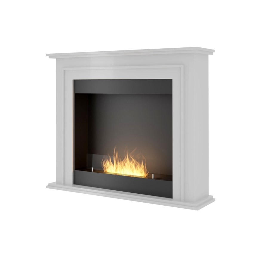 InFire - BIO kominek 90x112,5 cm 3kW biały