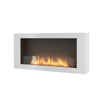 InFire - Kominek BIO naścienny 120x56 cm 3kW biały