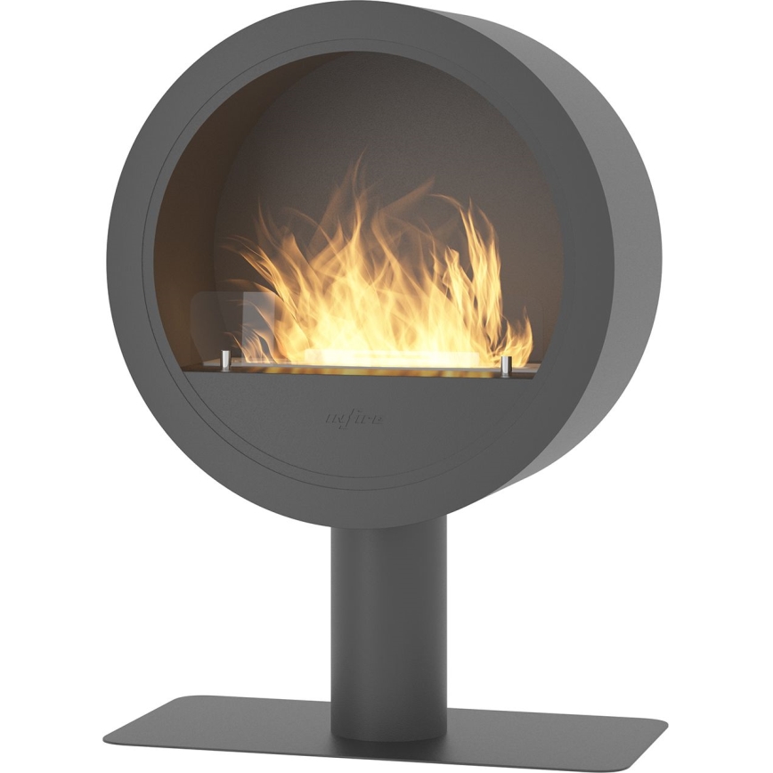 InFire - BIOkominek śr. 70 cm 3kW czarny