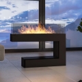 InFire - Kominek BIO 110x92 cm 3kW czarny