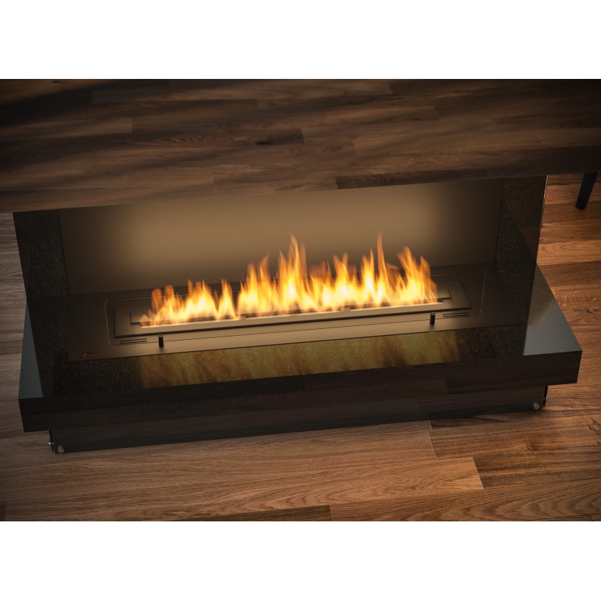 InFire - Kominek BIO do zabudowy 100x45 cm 3kW czarny