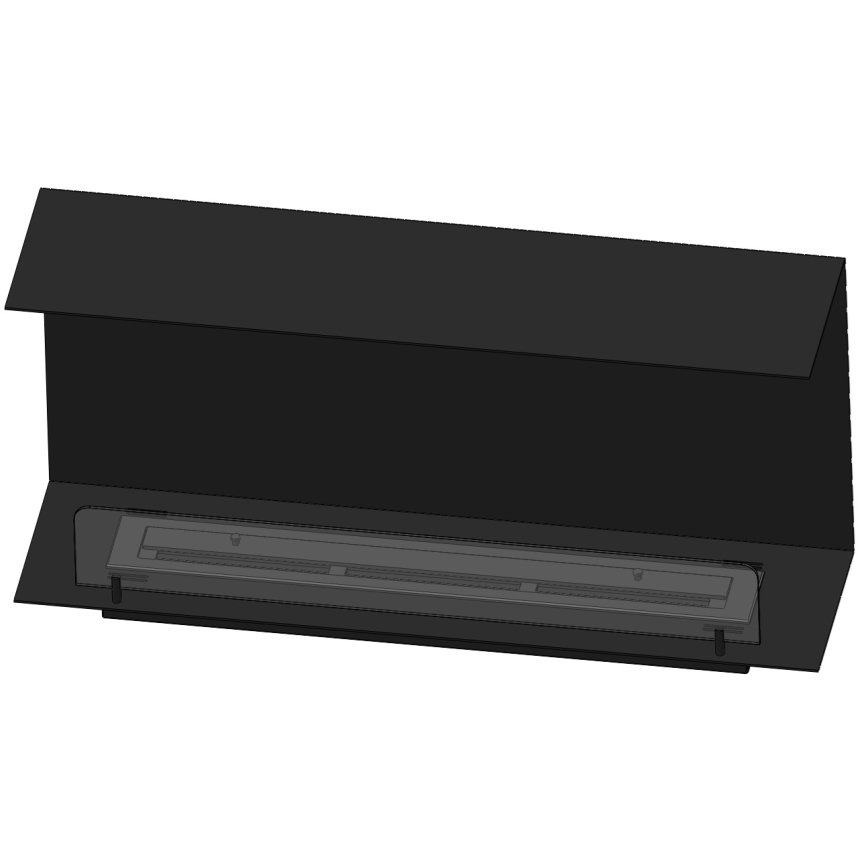 InFire - Kominek BIO do zabudowy 100x45 cm 3kW czarny