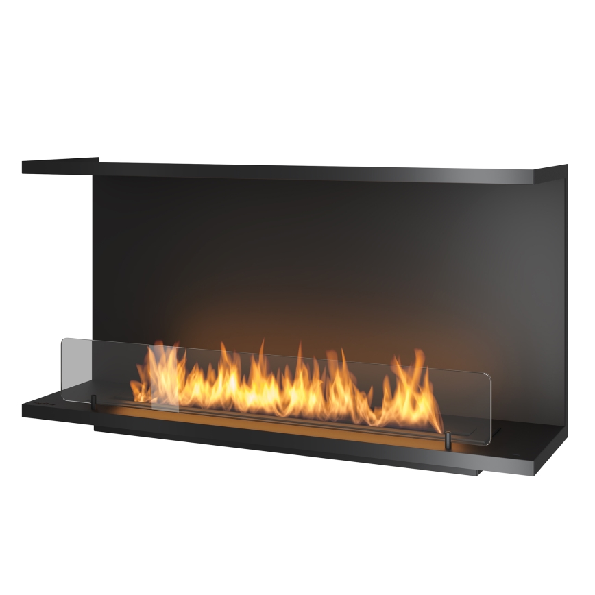 InFire - Kominek BIO do zabudowy 100x50 cm 3kW czarny