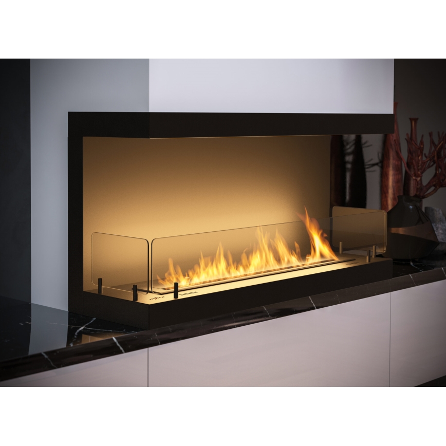InFire - Kominek BIO do zabudowy 100x50 cm 3kW czarny