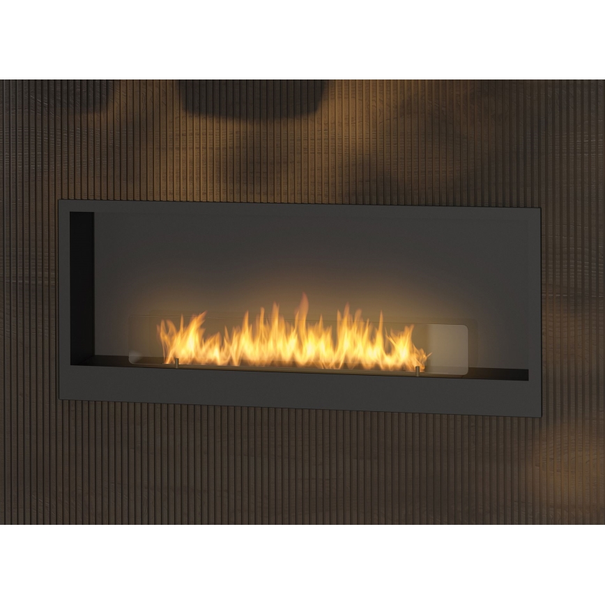 InFire - Kominek BIO do zabudowy 120x50 cm 3kW czarny