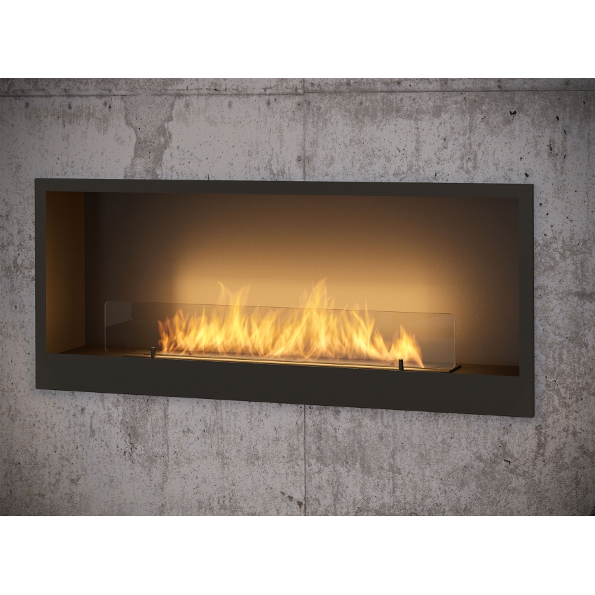 InFire - Kominek BIO do zabudowy 120x50 cm 3kW czarny