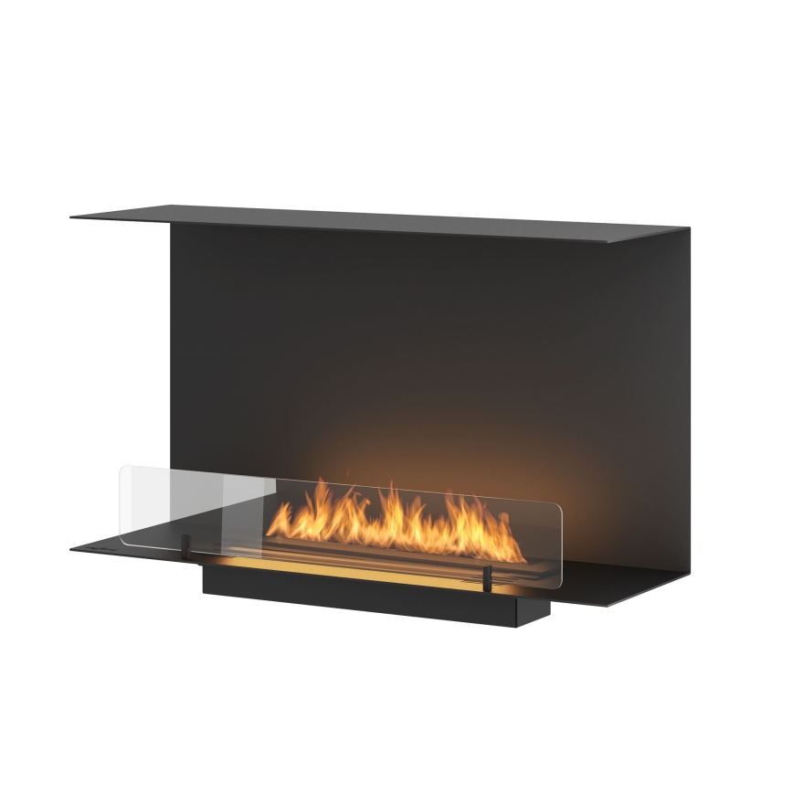 InFire - Kominek BIO do zabudowy 80x45 cm 3kW czarny