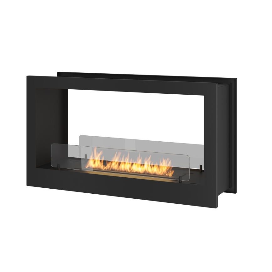 InFire - Kominek BIO do zabudowy 90x50 cm 3kW dwustronny