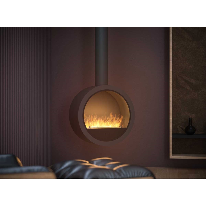 InFire - Kominek BIO wiszący śr. 70 cm 3kW czarny