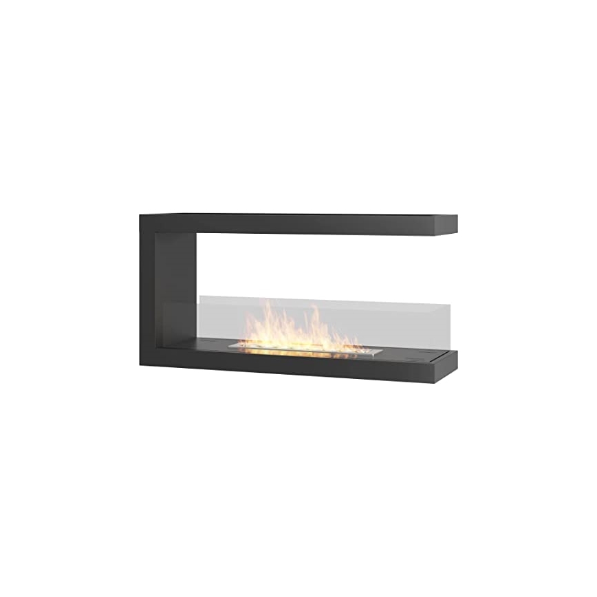 InFire - Kominek narożny BIO 100x50 cm 3kW dwustronny
