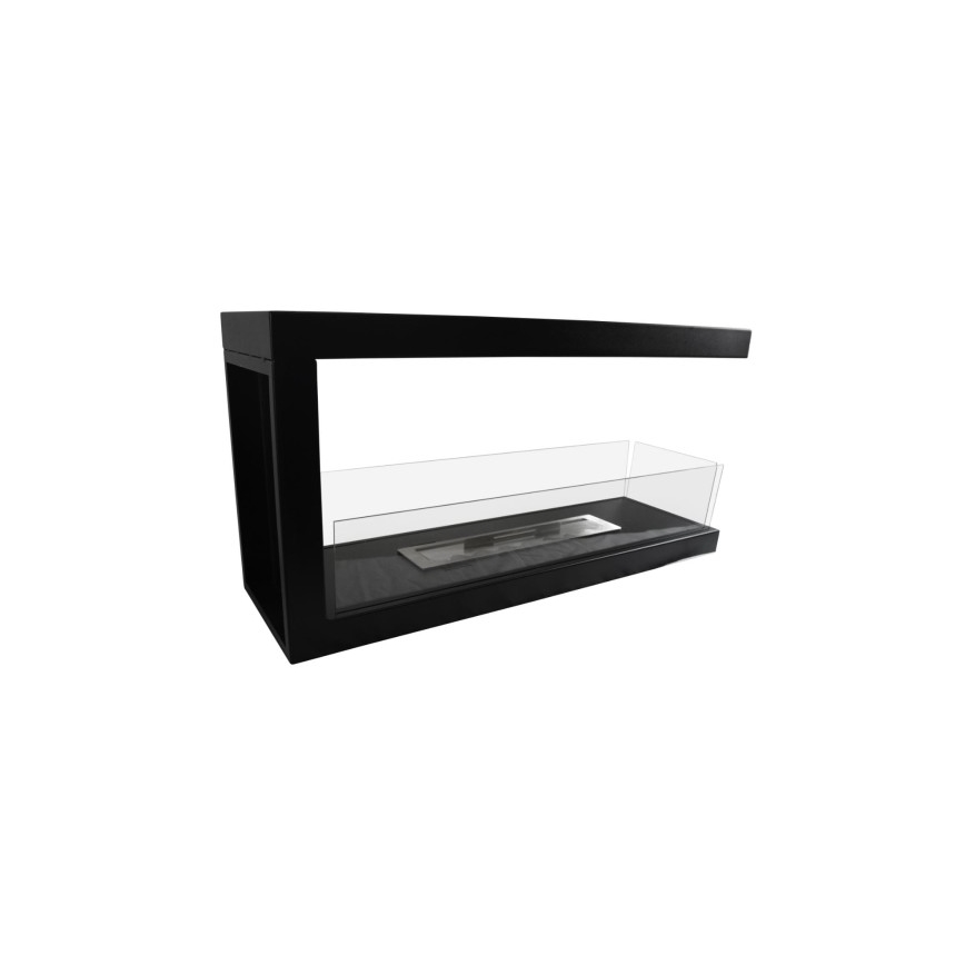 InFire - Kominek narożny BIO 100x50 cm 3kW dwustronny