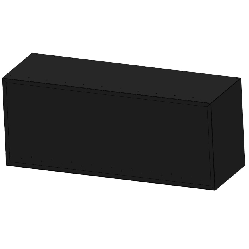 InFire - Kominek narożny BIO 110x45 cm 3kW czarny