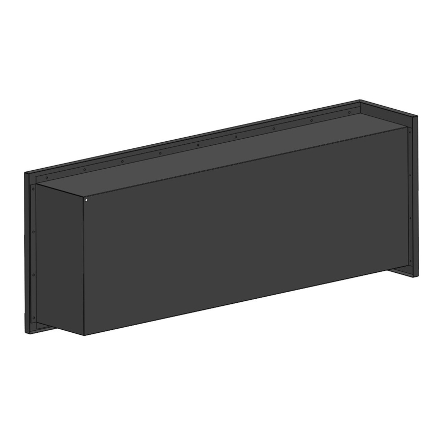 InFire - Narożny BIO kominek 45x120 cm 3kW czarny