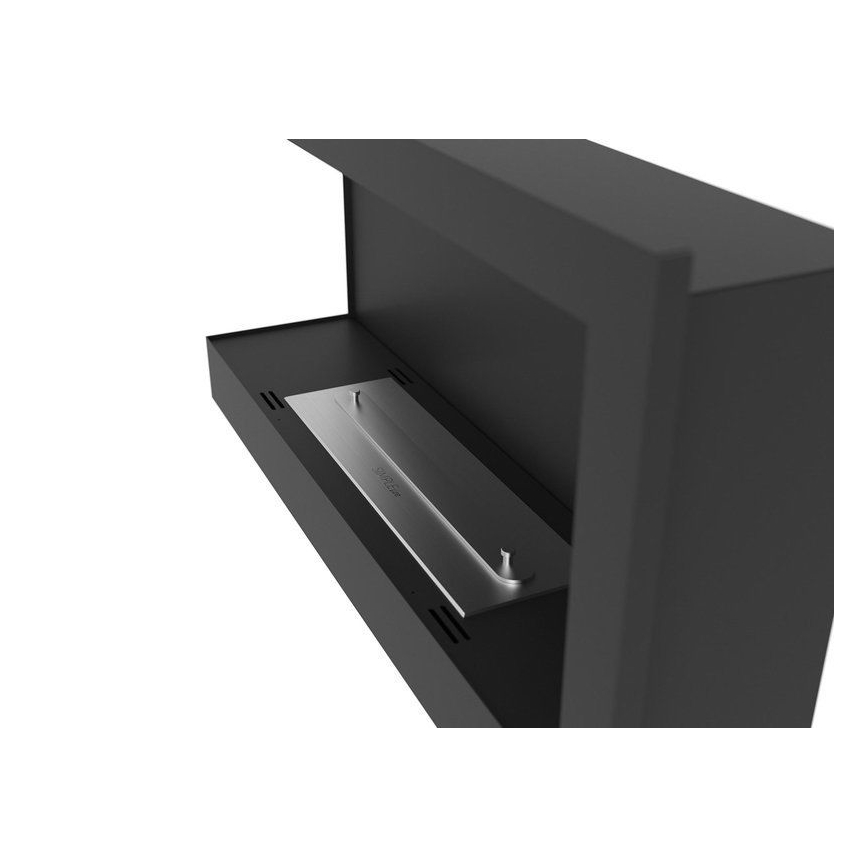 InFire - Narożny BIO kominek 45x90 cm 3kW czarny