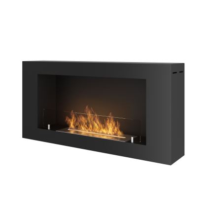 InFire - Ścienny BIO kominek 44x91 cm 3kW czarny