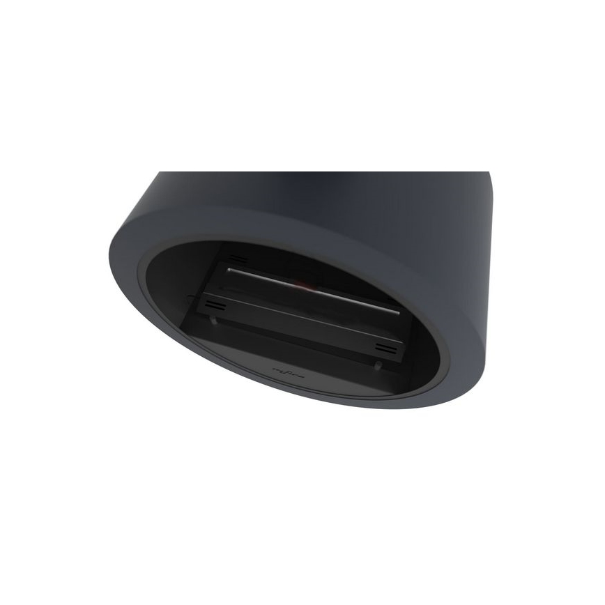 InFire - Ścienny BIO kominek śr. 70 cm 3kW czarny