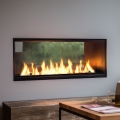 InFire - Wbudowany BIO kominek 48,5x123,5 cm 6kW czarny
